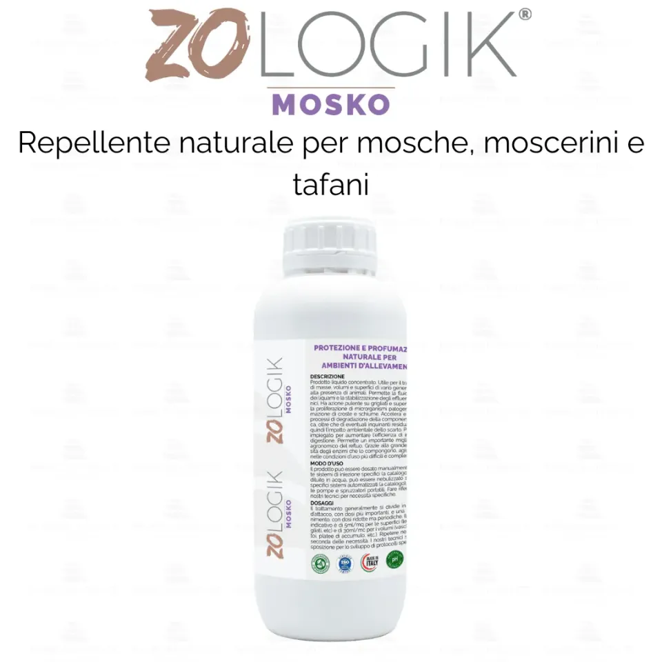 ZoLogik Mosko repellente mosche 1L concentrato biodegradabile