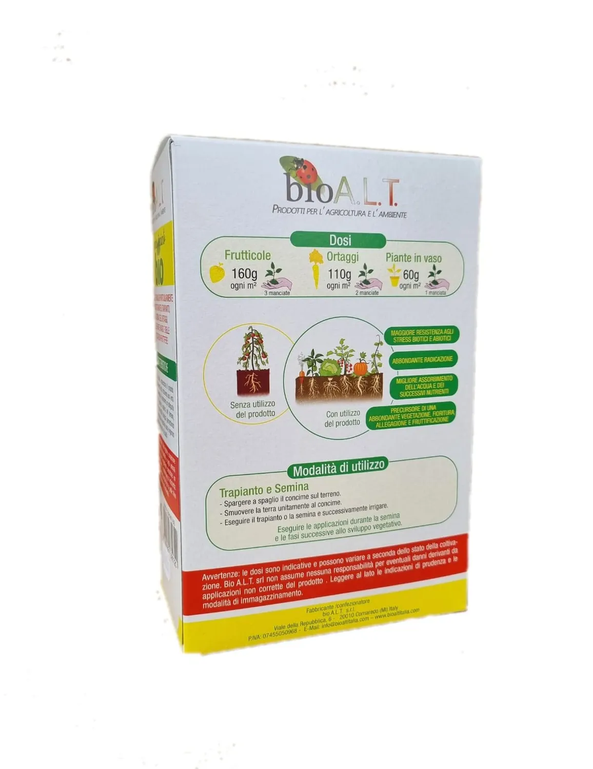 Bioalt Semina e Trapianto concime granulare 1 kg bio