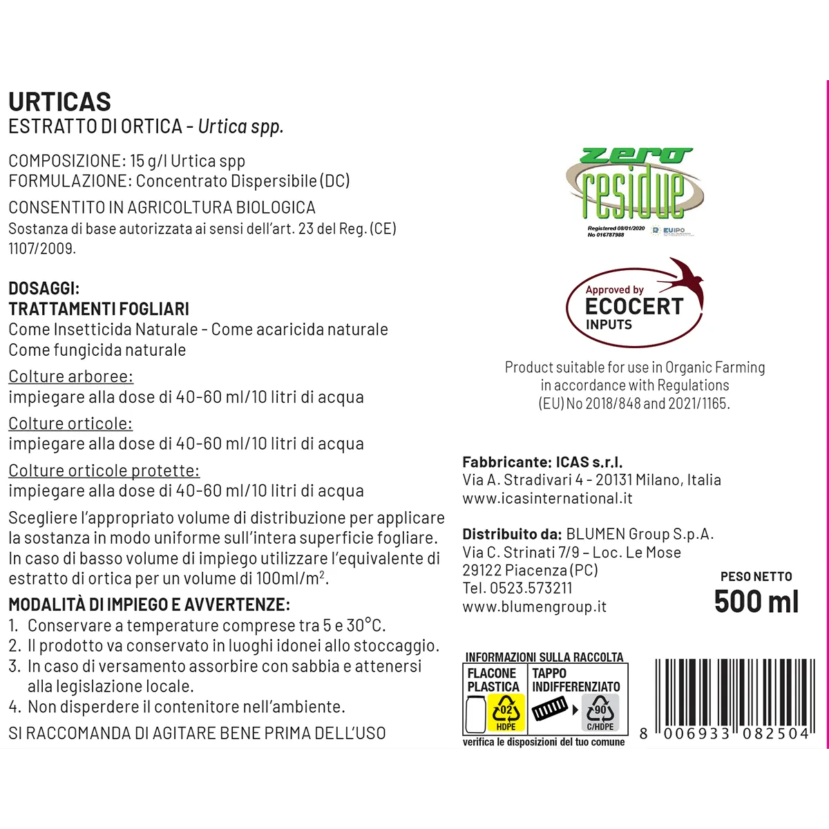 Fito Pro Urticas insetticida naturale all’ortica