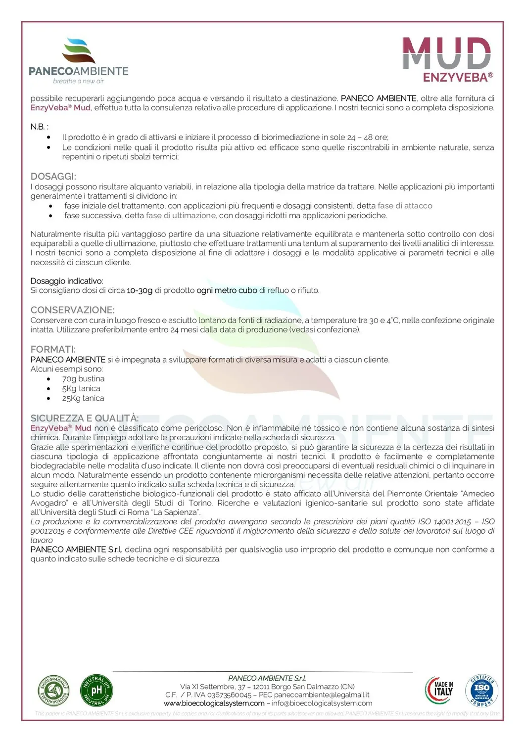 ZoLogik EnzyVeba Mud concentrato 5L per vasche e fanghi