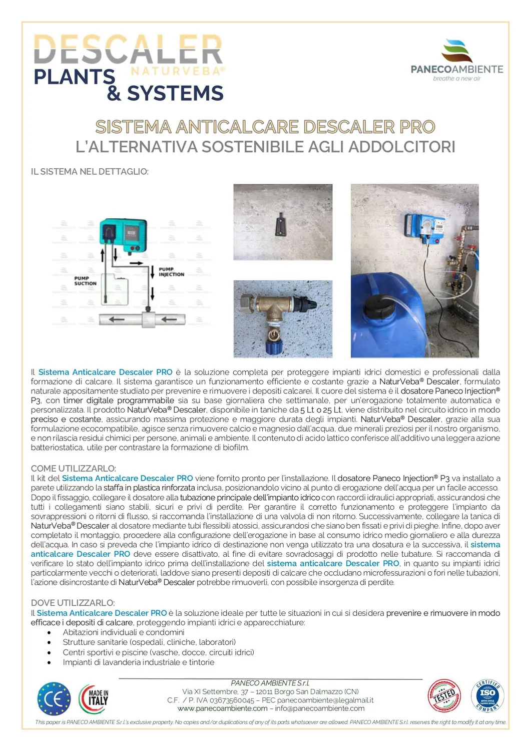 ZoLogik Descaler PRO sistema anticalcare 5L casa