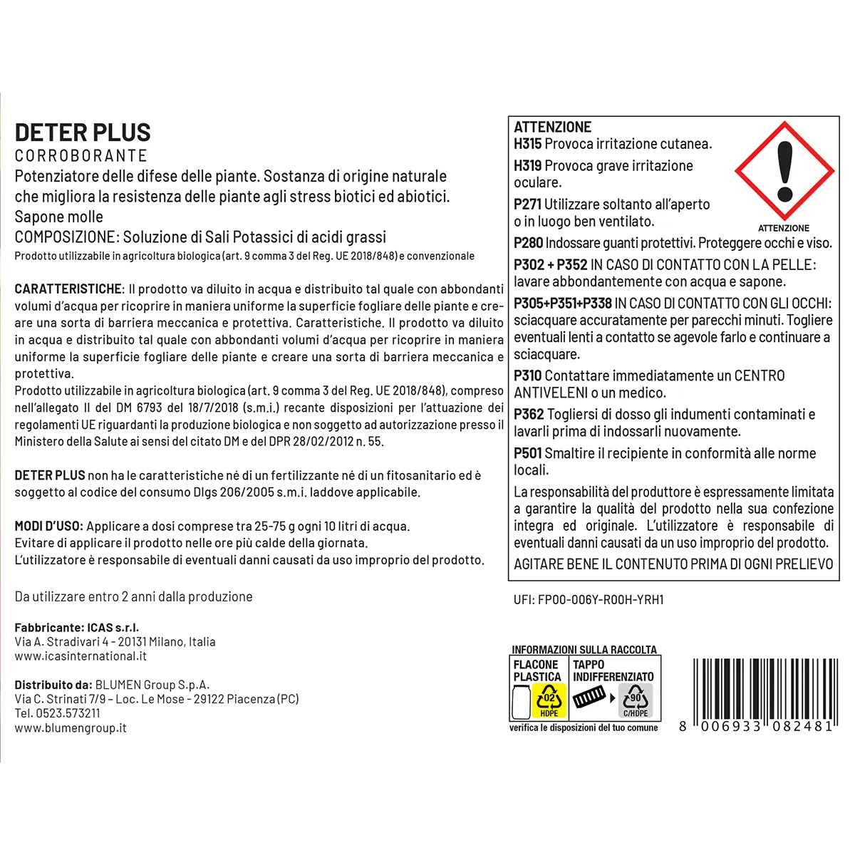 Fito Deter Plus sapone molle potenziatore difese