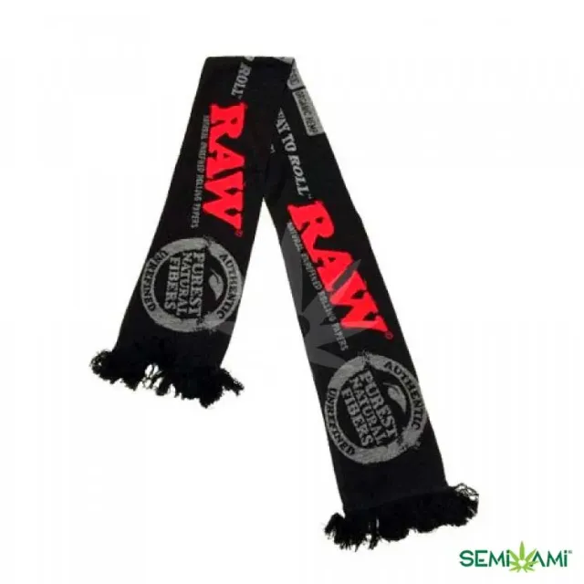RAW sciarpa nera grafica cartine