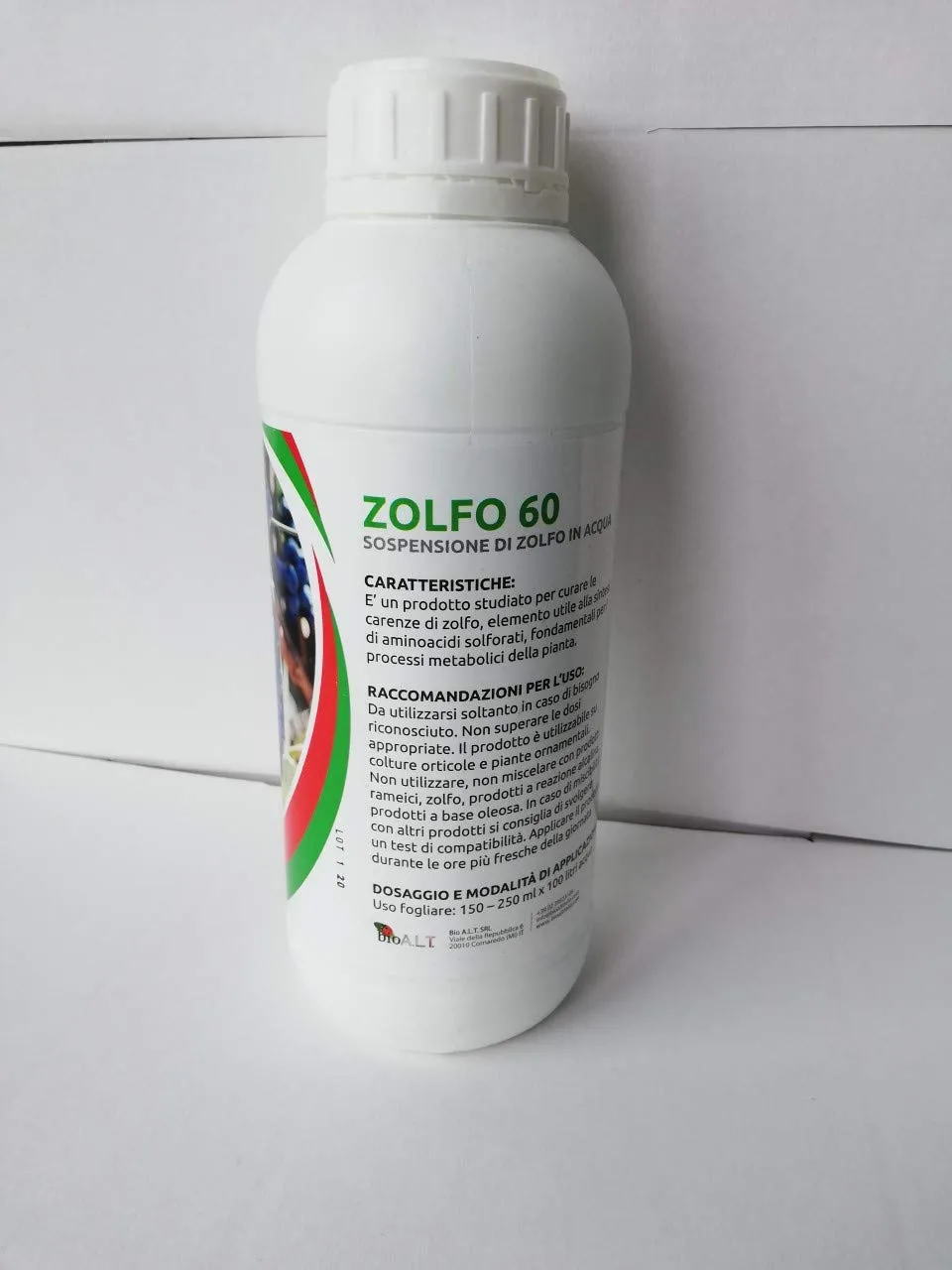 BIOALT Zolfo 60 concime liquido difese naturali barriera