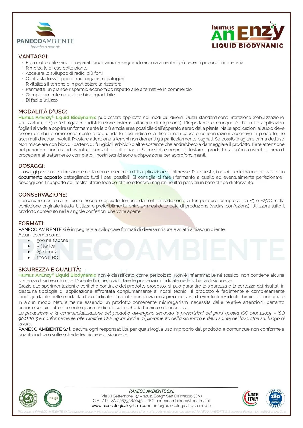ZoLogik Humus AnEnzy Biodynamic humus 500 ml