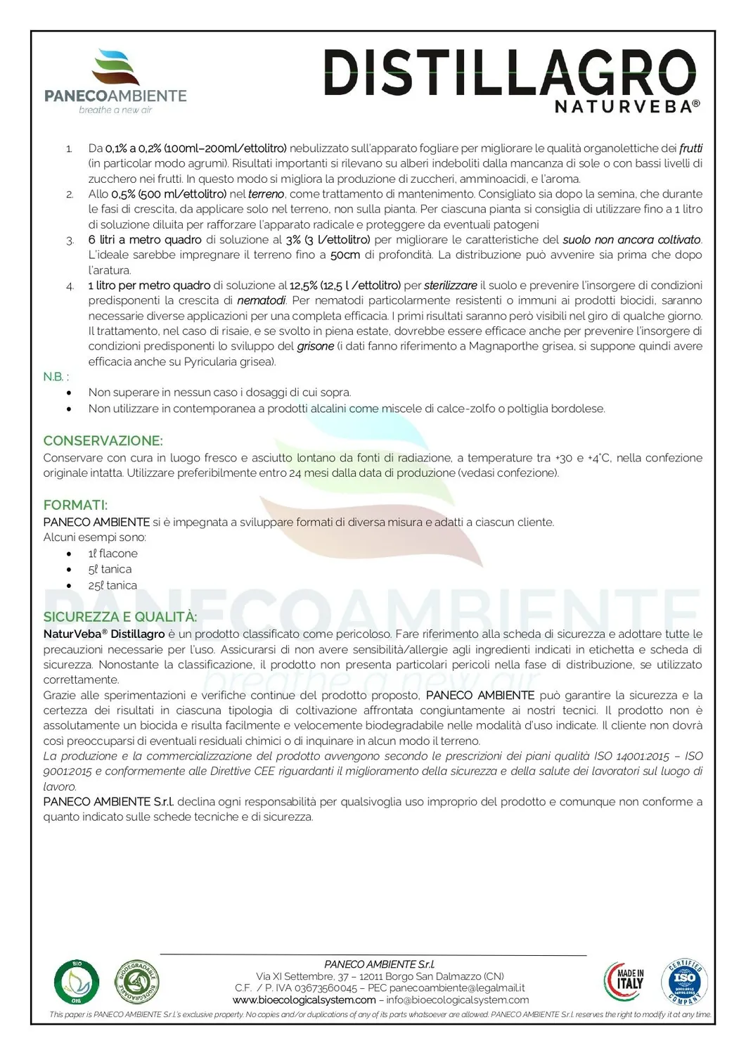 ZoLogik NaturVeba Distillagro distillato legno 5 L