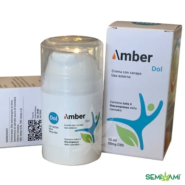AmberDol crema canapa 50 ml estratto senza solventi