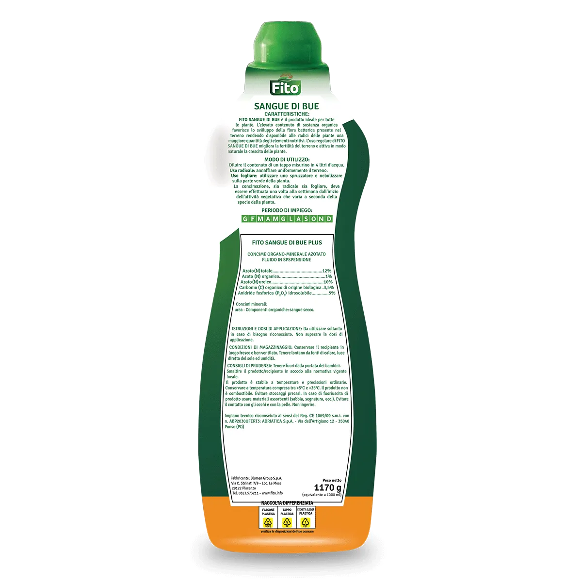 Fito Sangue di Bue Plus concime liquido azoto N12