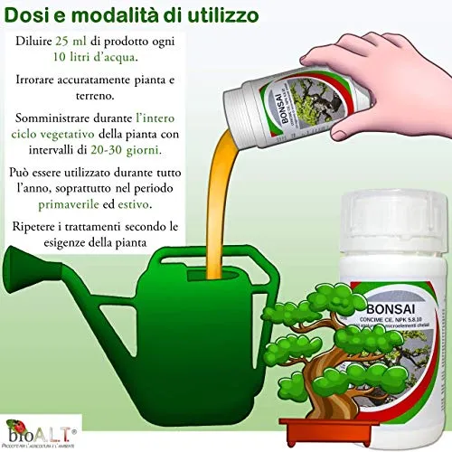 Bioalt Bonsai Concime liquido 1 litro naturale