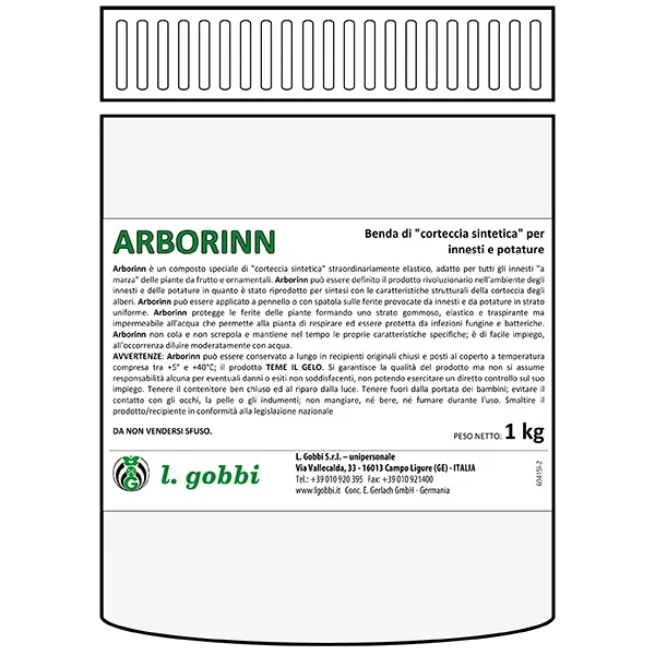Lgobbi Arborinn corteccia sintetica innesti verde potature