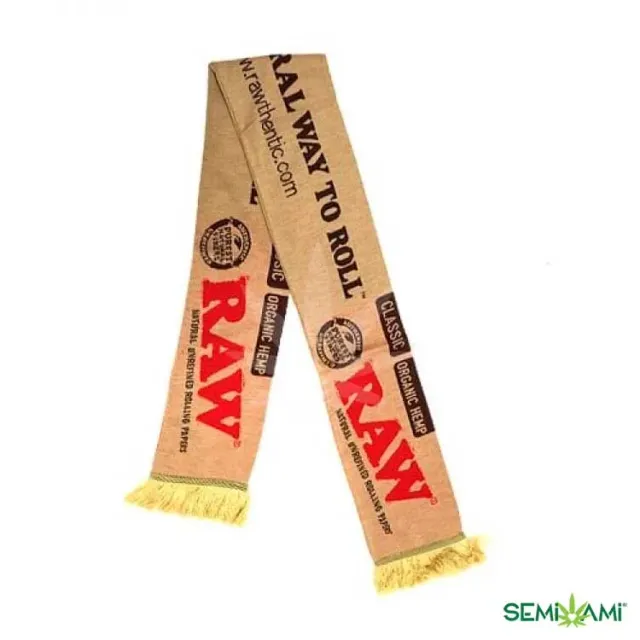 RAW Sciarpa beige accessorio cotone grafica cartine