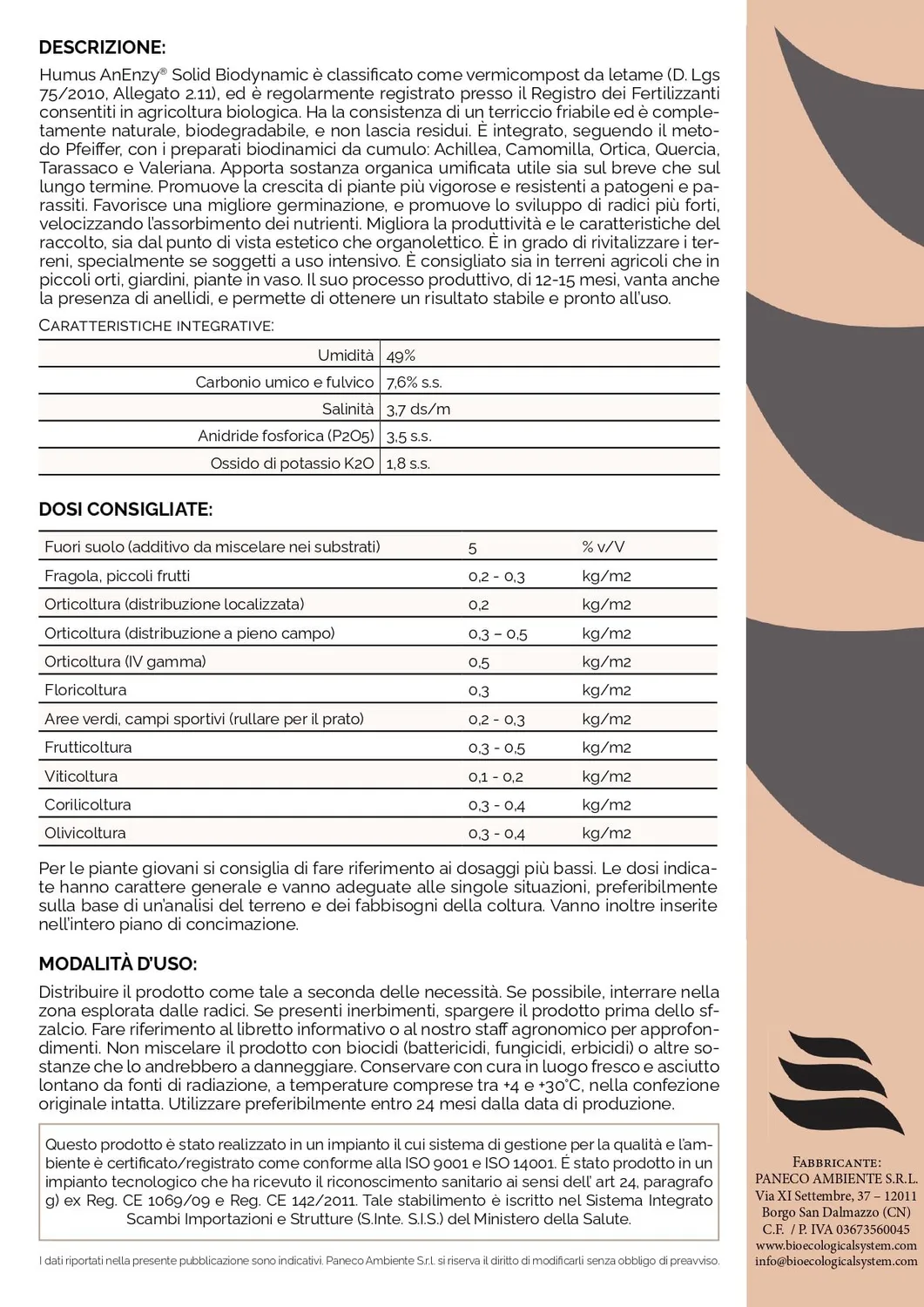 ZoLogik Humus AnEnzy Solid Biodynamic humus 5kg
