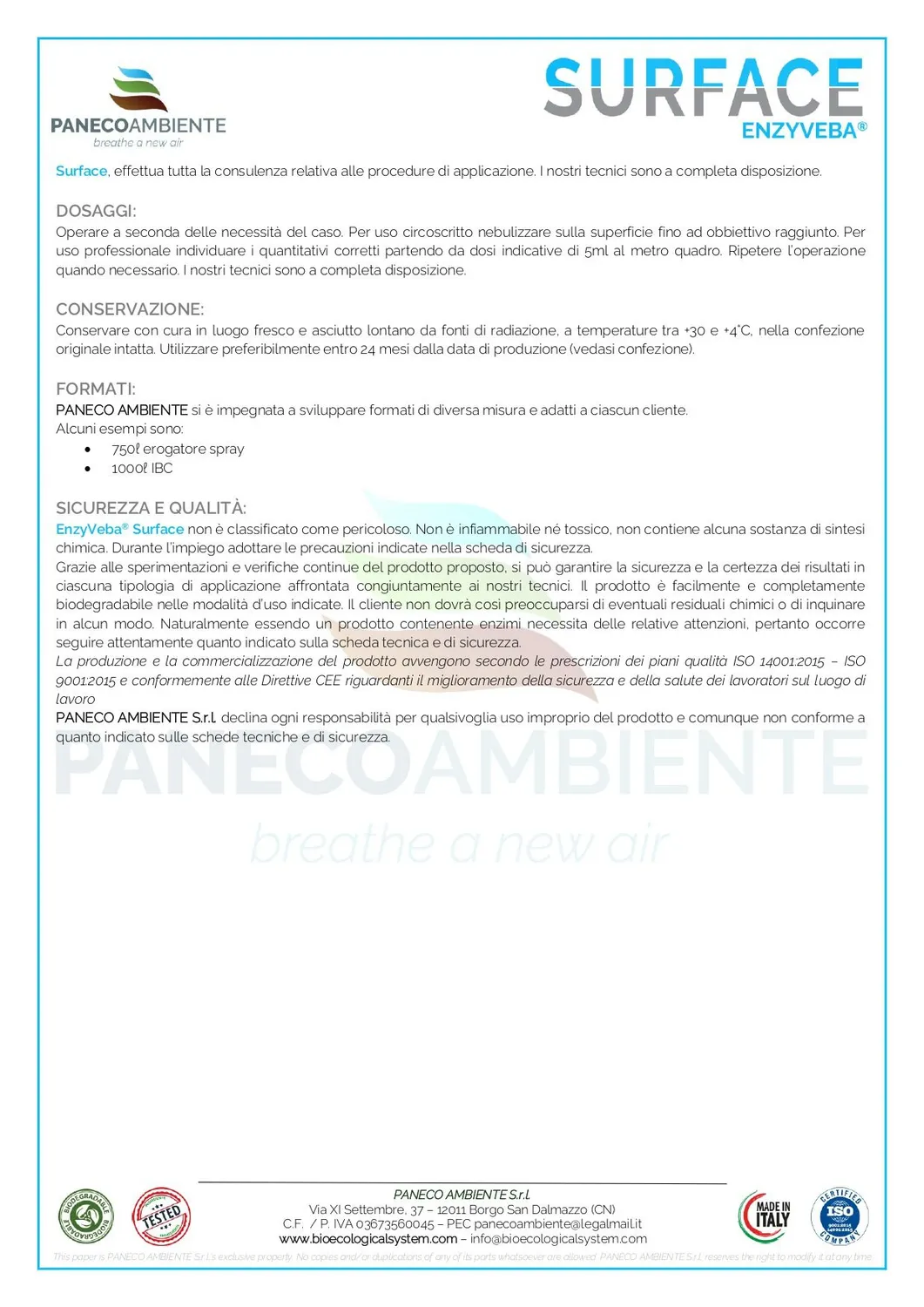 ZoLogik EnzyVeba Surface spray 750 ml inodore