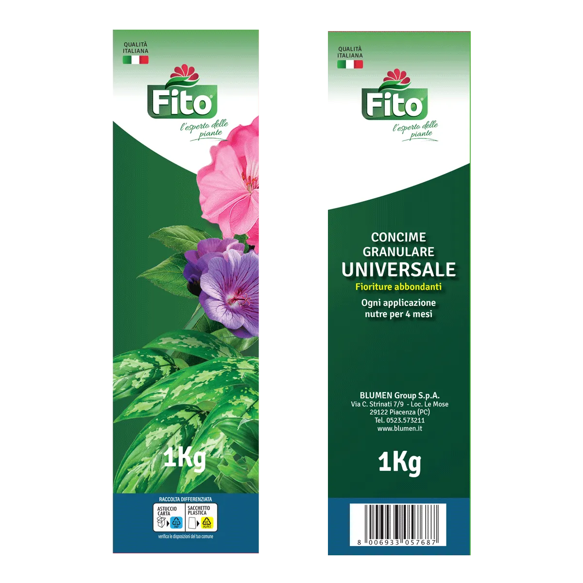 Fito Concime granulare Universale NPK 12-8-16 per piante