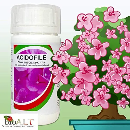 BIOALT Acidofile concime liquido 1 litro azalee ortensie
