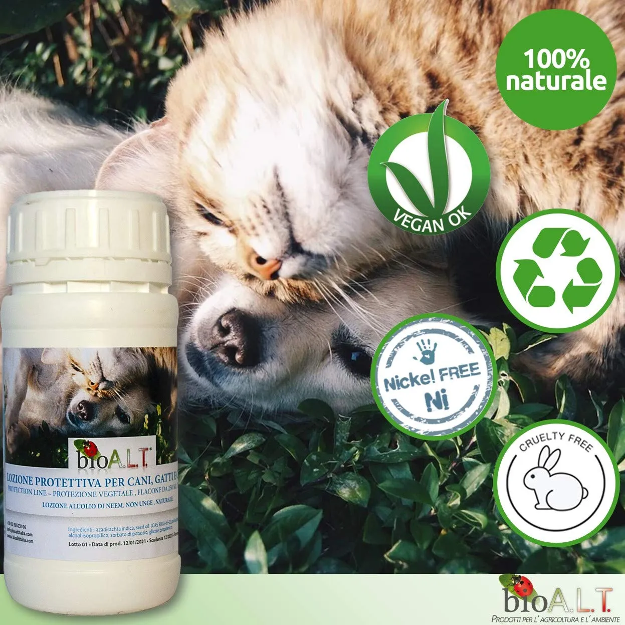 Bioalt Neem Lozione antiparassitaria 250 ml naturale