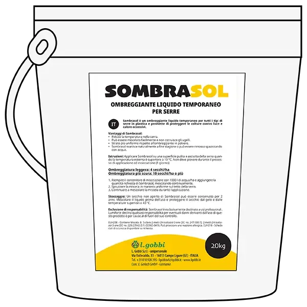 Lgobbi Sombrasol ombreggiante liquido serre plastica