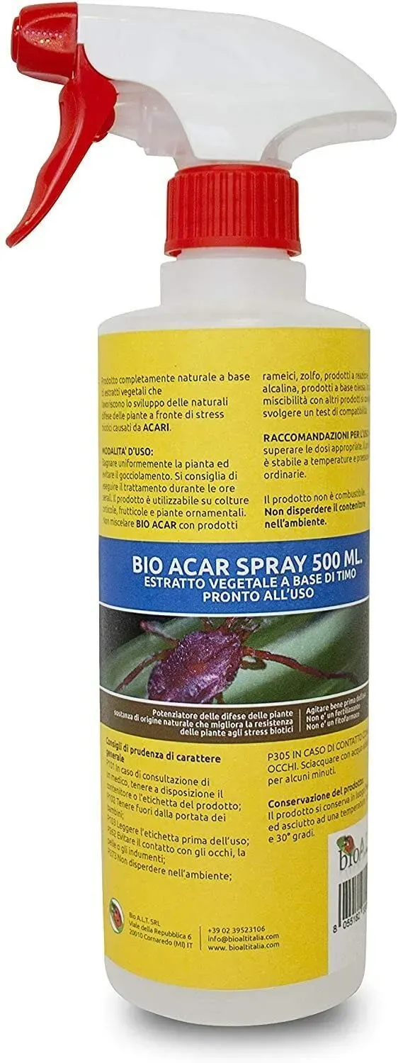 Bio A.L.T. Bio Acar insetticida timo spray 500 ml acari