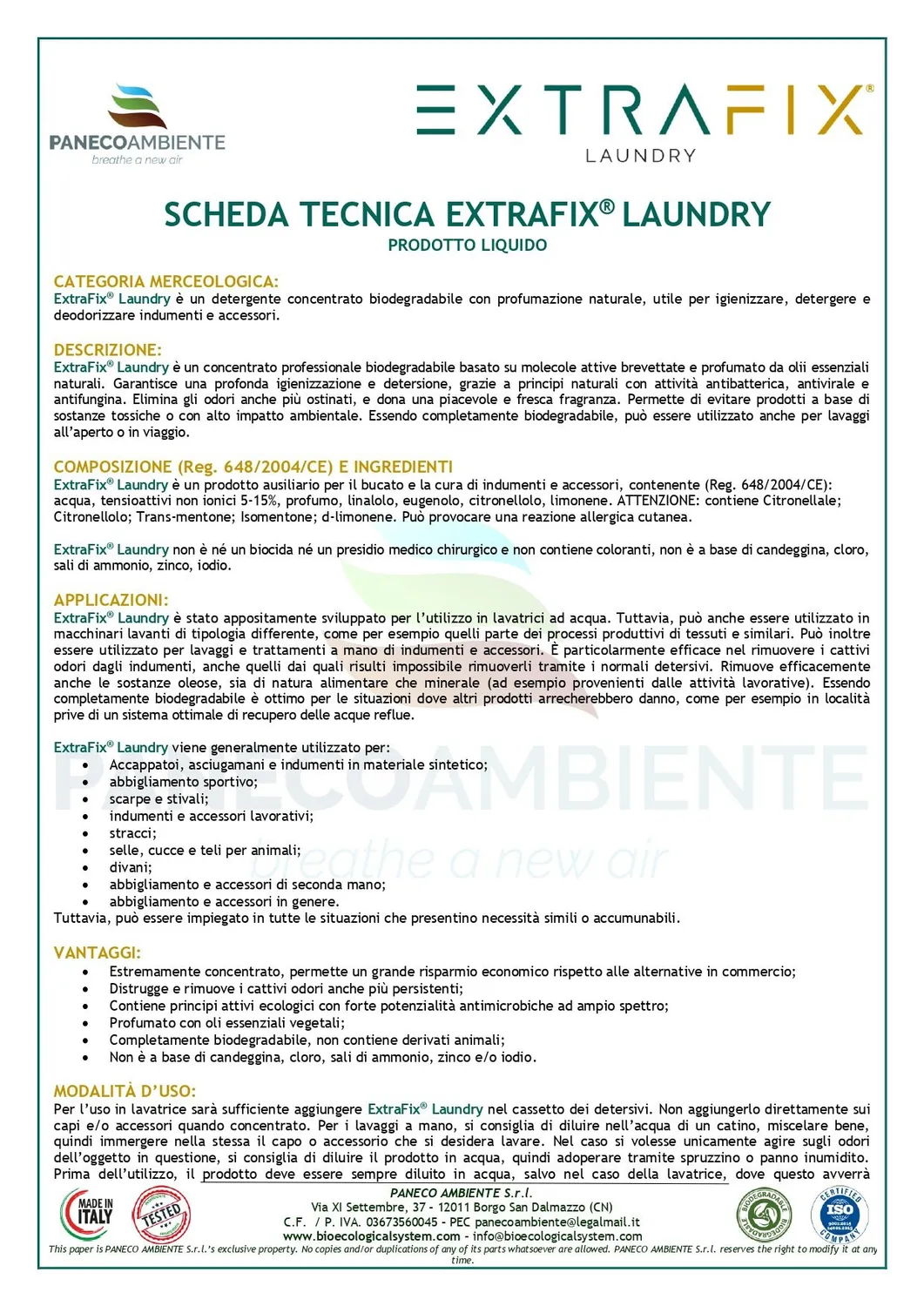 ExtraFix Laundry detersivo bucato concentrato 5L eco
