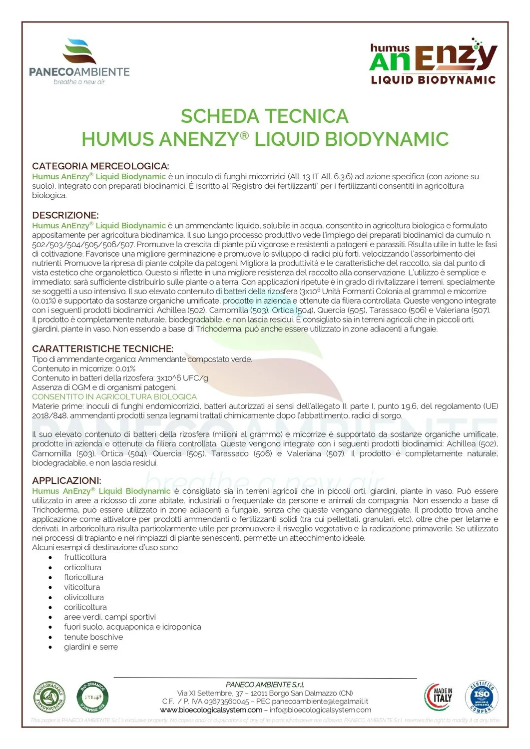 ZoLogik Humus AnEnzy Biodynamic humus 500 ml