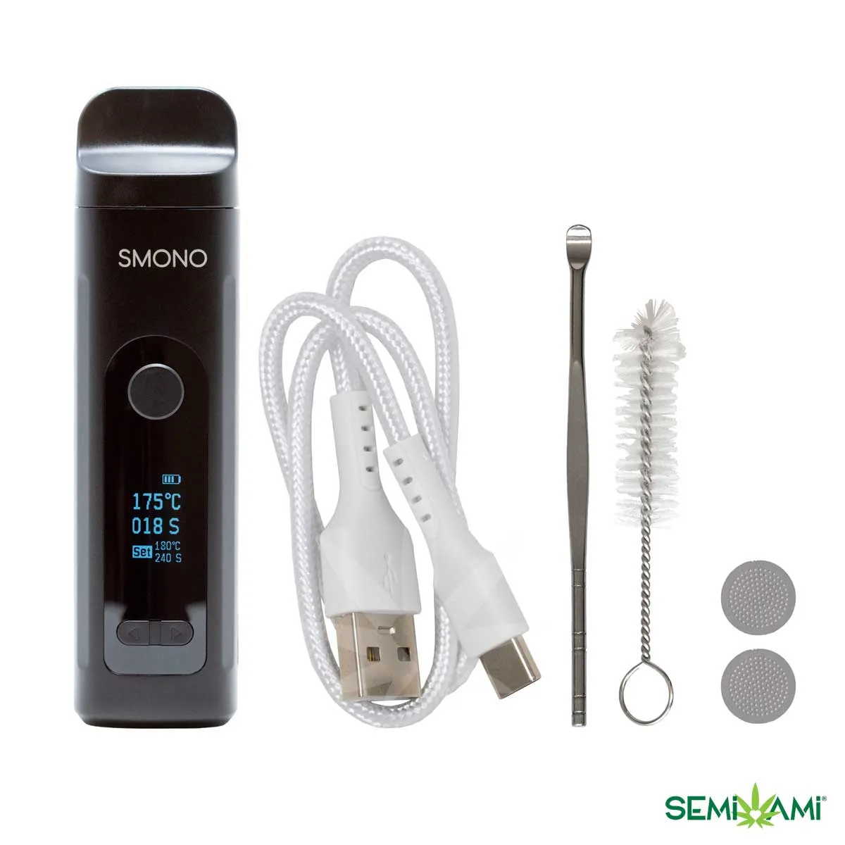 Smono 70's vaporizzatore compatto display OLED doppia resa