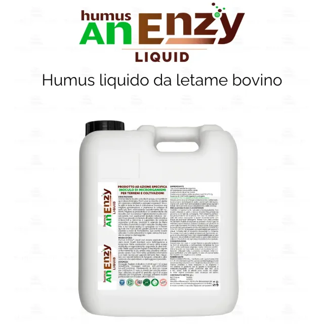 ZoLogik Humus AnEnzy Liquid Bio fertilizzante liquido 5 L