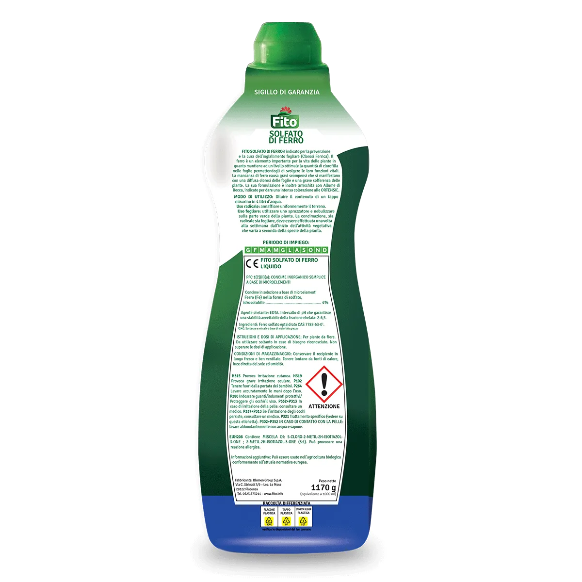 Fito Solfato di Ferro Plus concime liquido antichlorosi