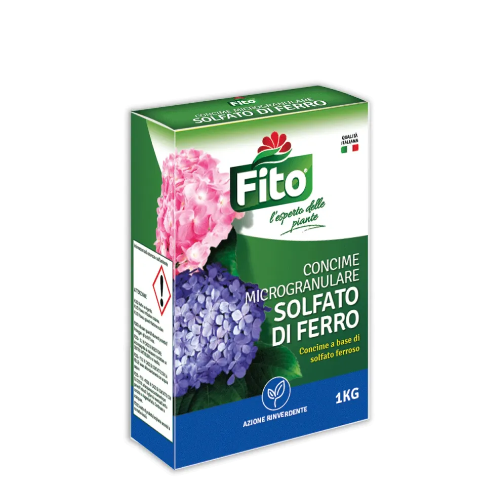 Fito Solfato di Ferro concime antimuschio foglie verdi