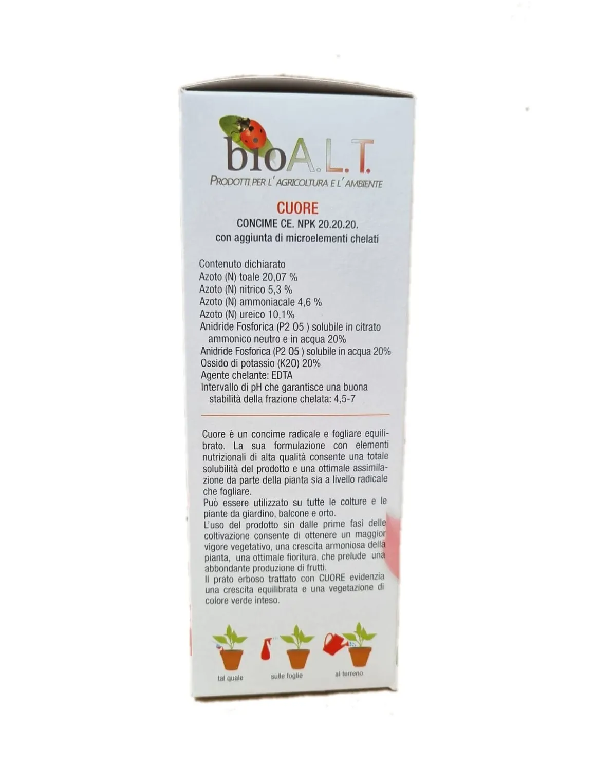 Bioalt Cuore concime universale 1 kg NPK 20.20.20