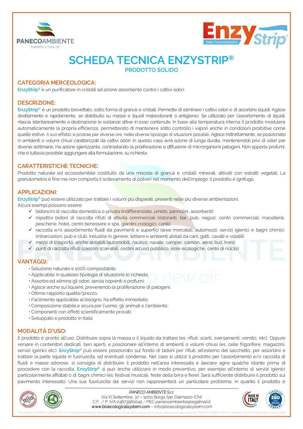 ZoLogik EnzyStrip antiodore 50 ml bustina