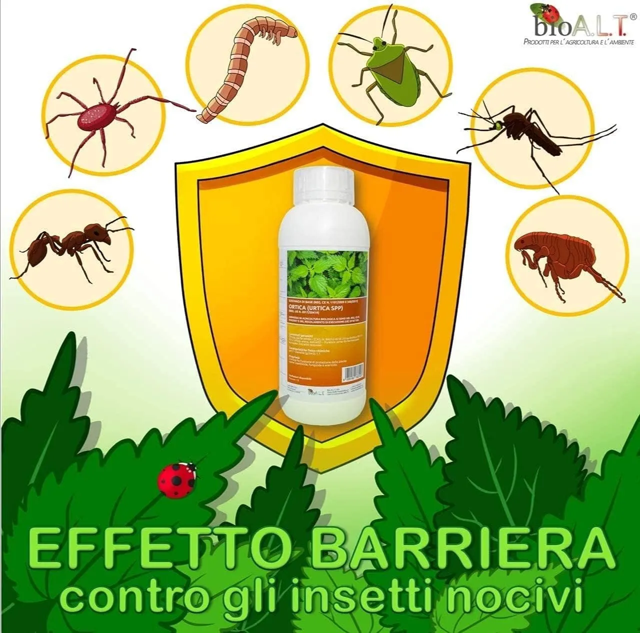 BIOALT Ortica estratto naturale 1 litro afidi