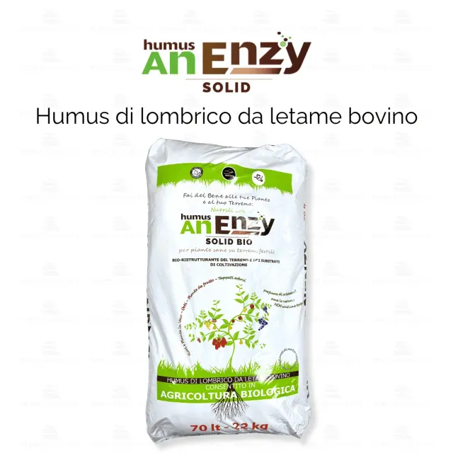 ZoLogik Humus AnEnzy Solid Bio humus 22kg 70L naturale