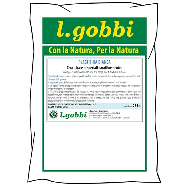 Lgobbi Plastifina Bianca Perle cera innesti e potature