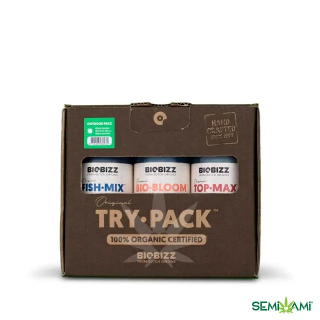 Biobizz TryPack Outdoor Kit Concime Naturale 1-4 Piante