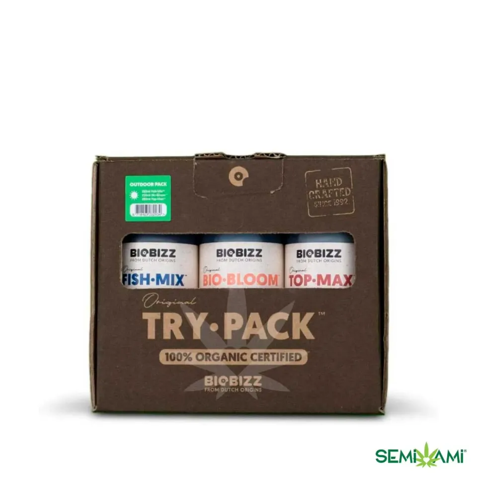 Biobizz TryPack Outdoor Kit Concime Naturale 1-4 Piante