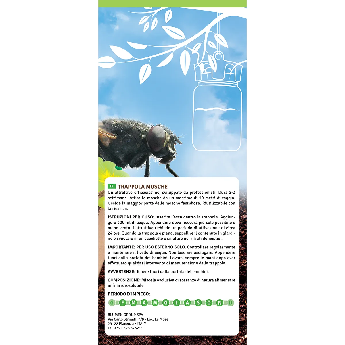 Fito Biofito Trappola Mosche attrattivo naturale