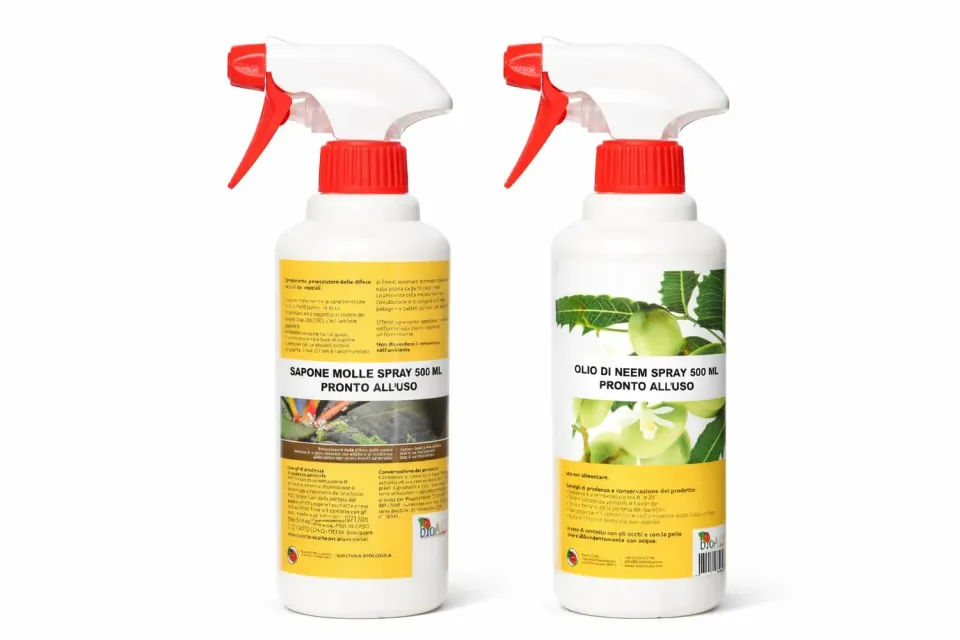 BIOALT Olio Neem Sapone Molle spray pronto uso 2x500 ml