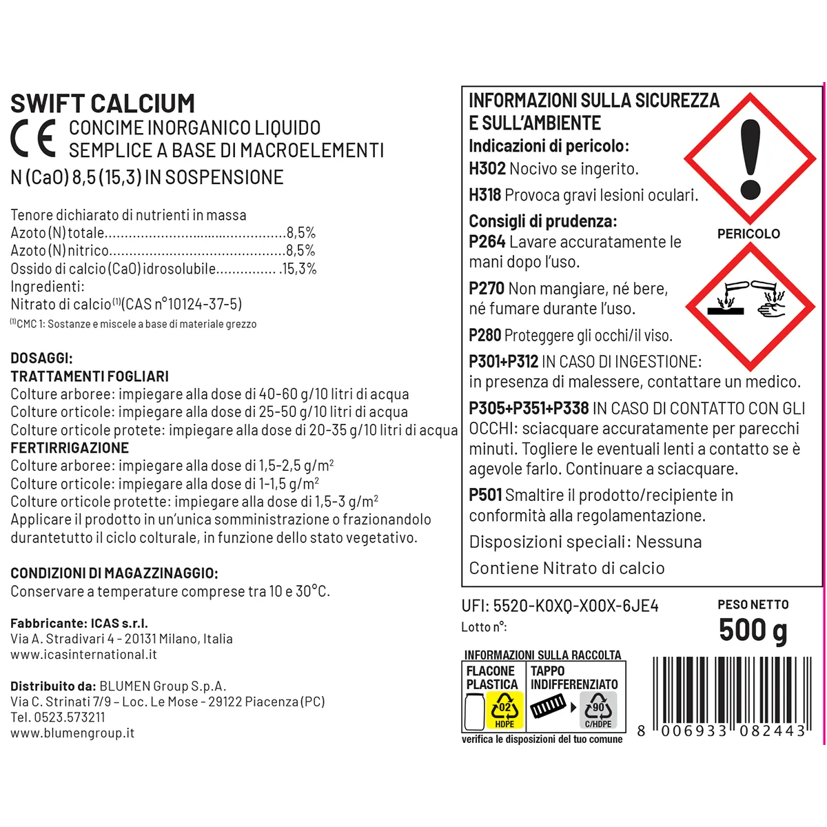 Fito Pro Swift Calcium concime calcio liquido