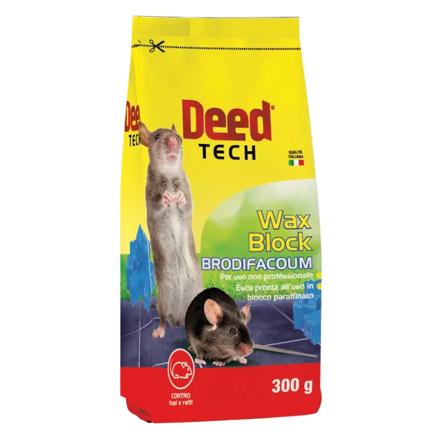 Fito Deed Tech Wax Block Brodifacum esca topi blocco