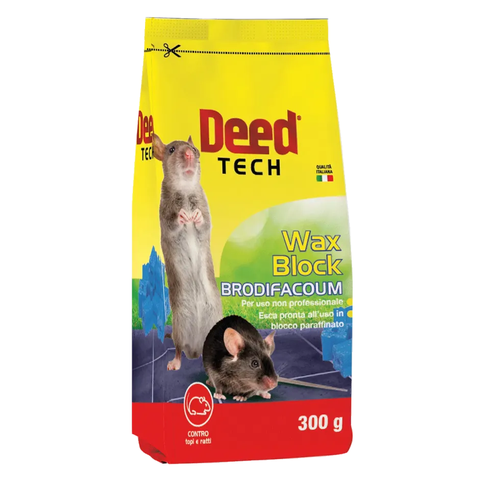 Fito Deed Tech Wax Block Brodifacum esca topi blocco