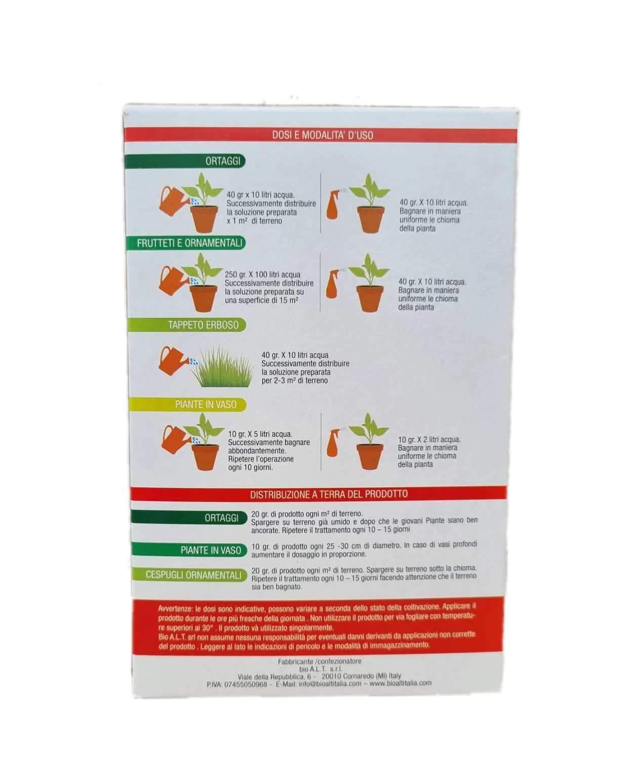 Bioalt Cuore concime universale 1 kg NPK 20.20.20