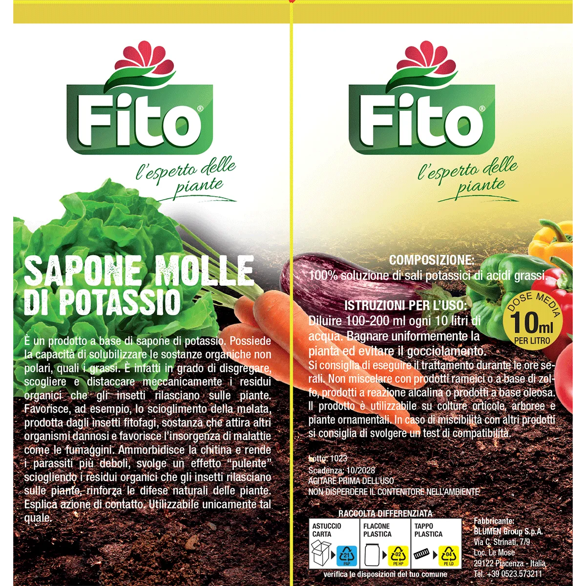 Fito Sapone Molle corroborante potassio sgrassante