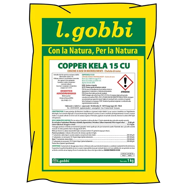 Lgobbi Copper Kela concime di rame CU 15 fogliare