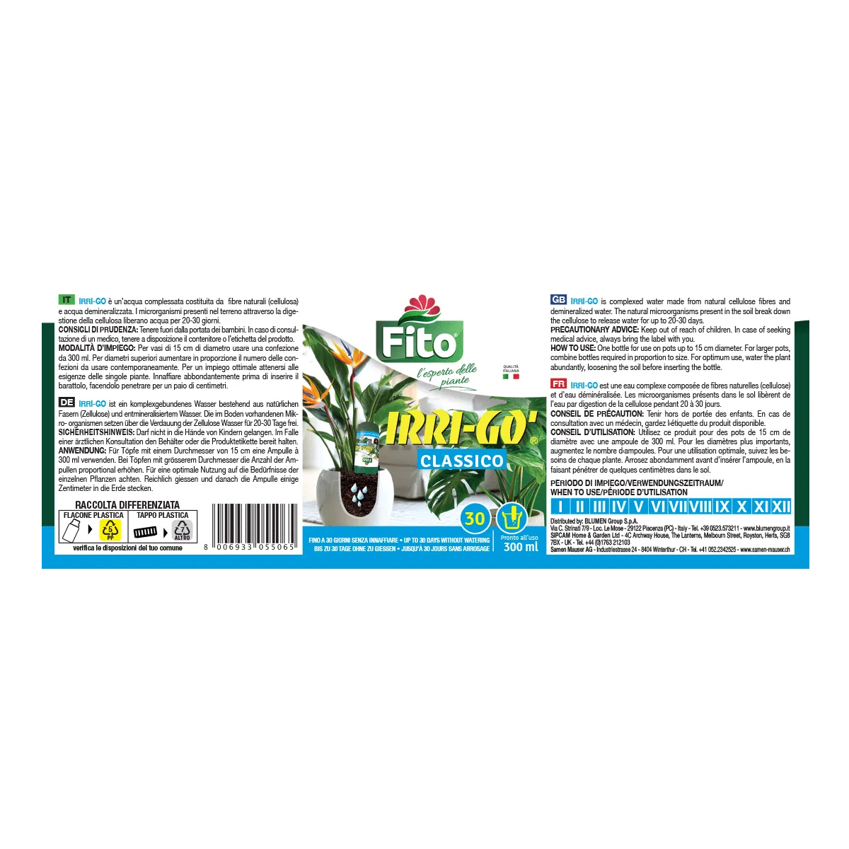 Fito Irri-go Classico riserva acqua vasi 20-30 giorni