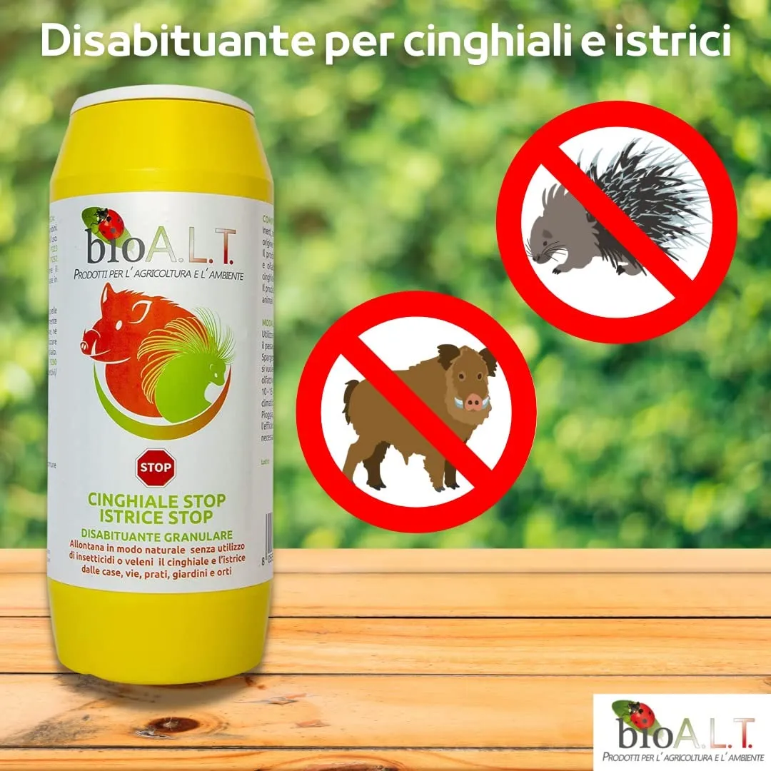 BIOALT Stop Cinghiali repellente granulare oli essenziali 1 kg