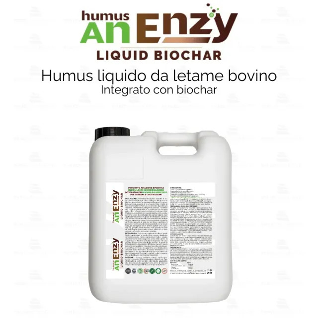 ZoLogik Humus AnEnzy Biochar concime liquido 5L bio