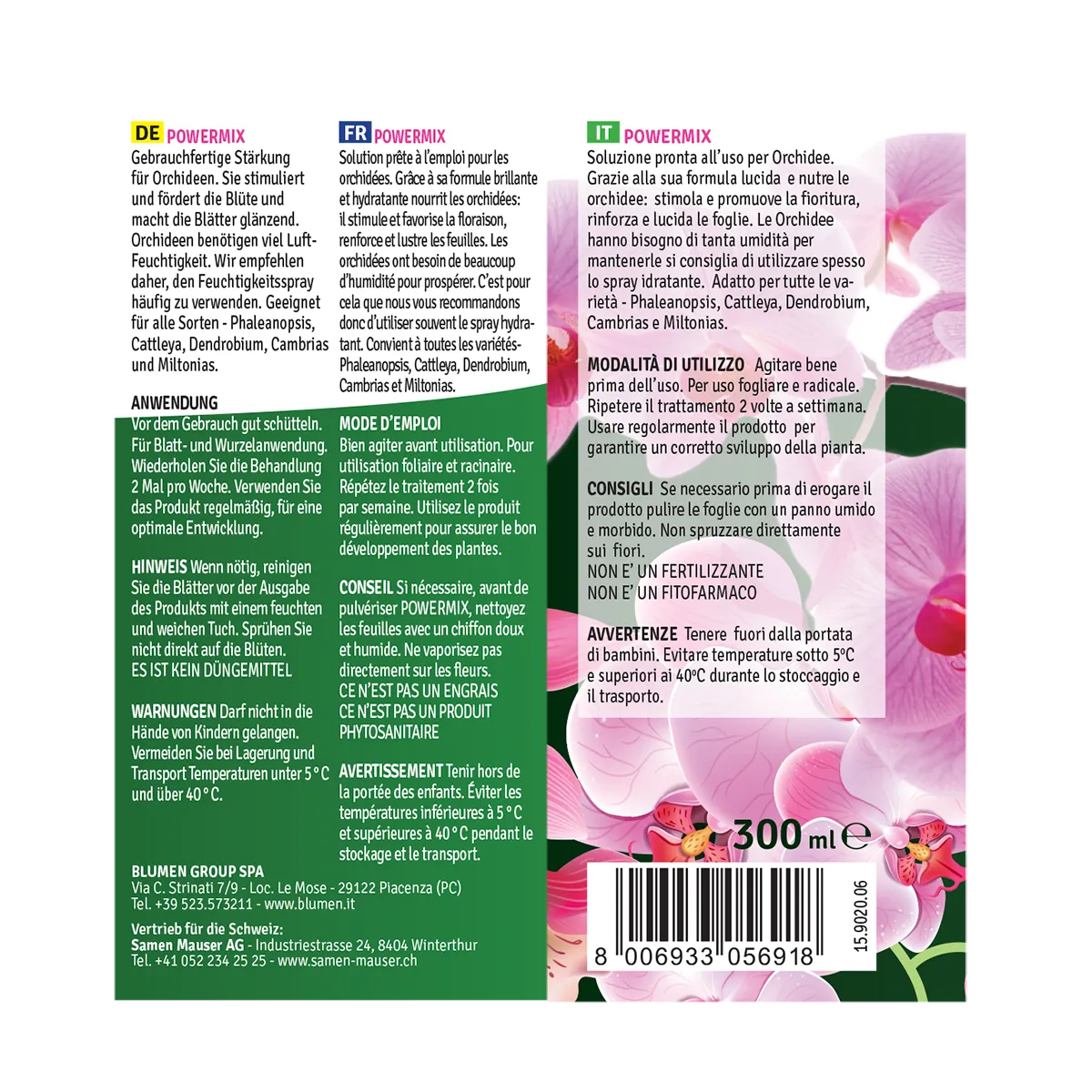 Fito Powermix Orchidee idratante fogliare anticalcare