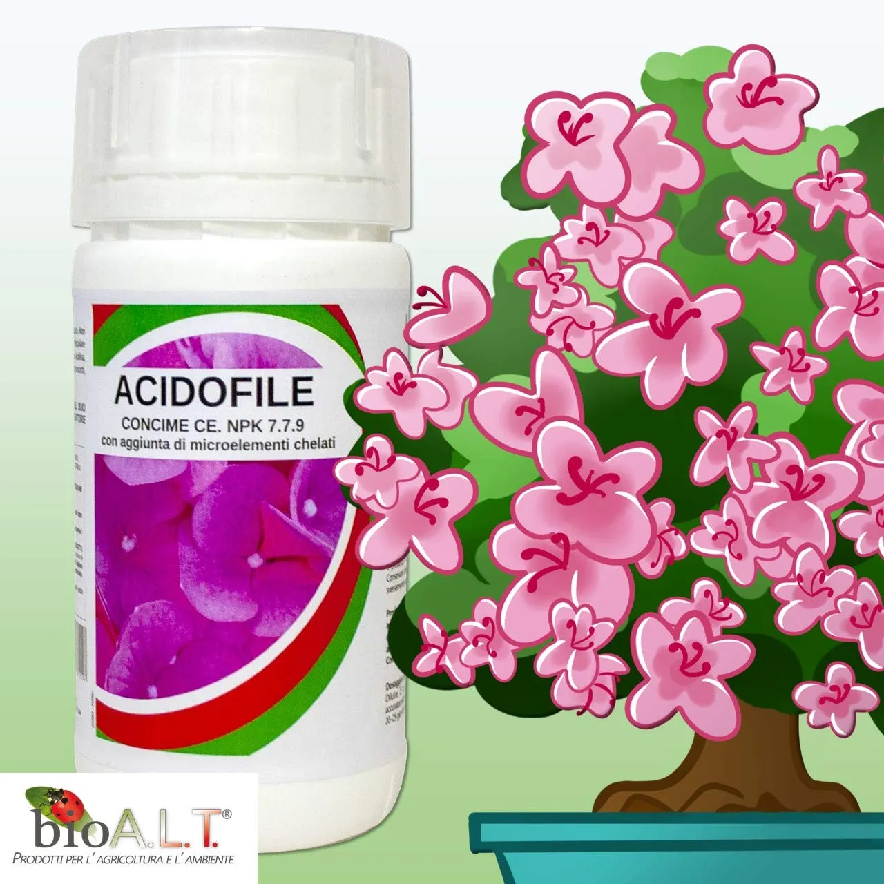 BIOALT Acidofile concime liquido 250 ml azalee e ortensie