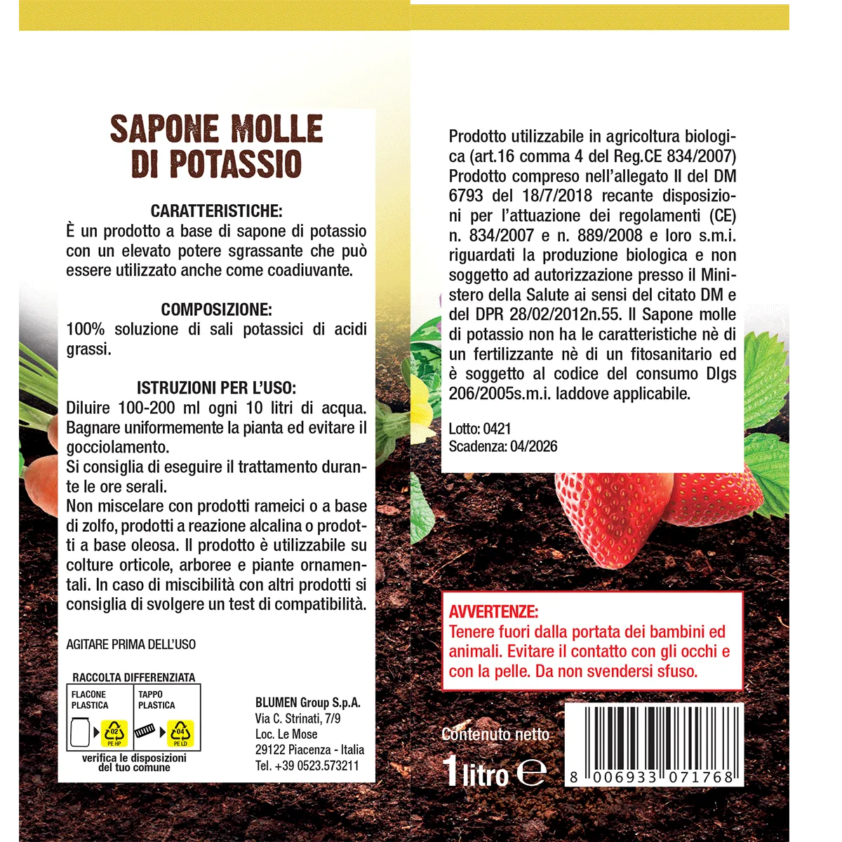 Fito Sapone Molle corroborante potassio sgrassante