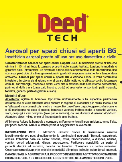 Fito Deed Tech Outdoor Spray insetticida zanzare